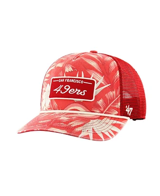 47 Brand Men's Scarlet San Francisco 49ers Tropicalia Hitch Trucker Adjustable Hat