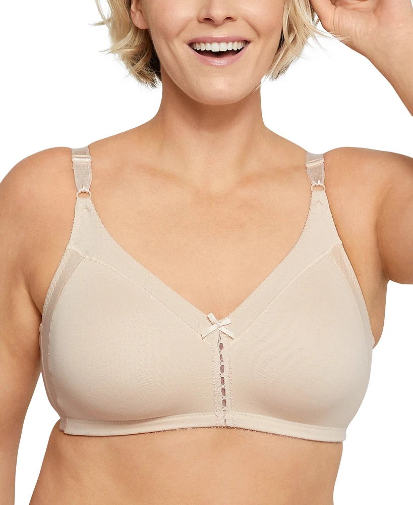 Bali Double Support Cotton Wireless Bra with Cool Comfort 3036