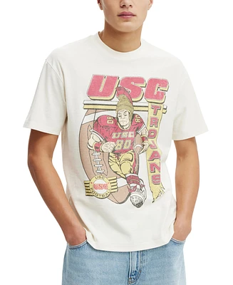 Cotton On Men's License Loose Fit College T-Shirt