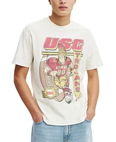 Cotton On Men's License Loose Fit College T-Shirt