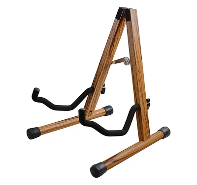 5 Core Guitar Stand Floor Adjustable Solid Wood A Frame Universal Folding Acoustic Electric Bass Mandolin Banjo Violin Stands For On Stage Studio