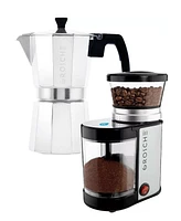 Grosche Grind Brew Duo: Milano Moka Pot Bremen Burr Grinder