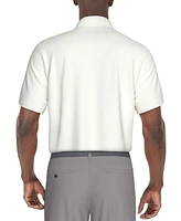 Pga Tour Men's Classic-Fit Stretch Performance Asymmetrical Geo-Print Golf Polo Shirt