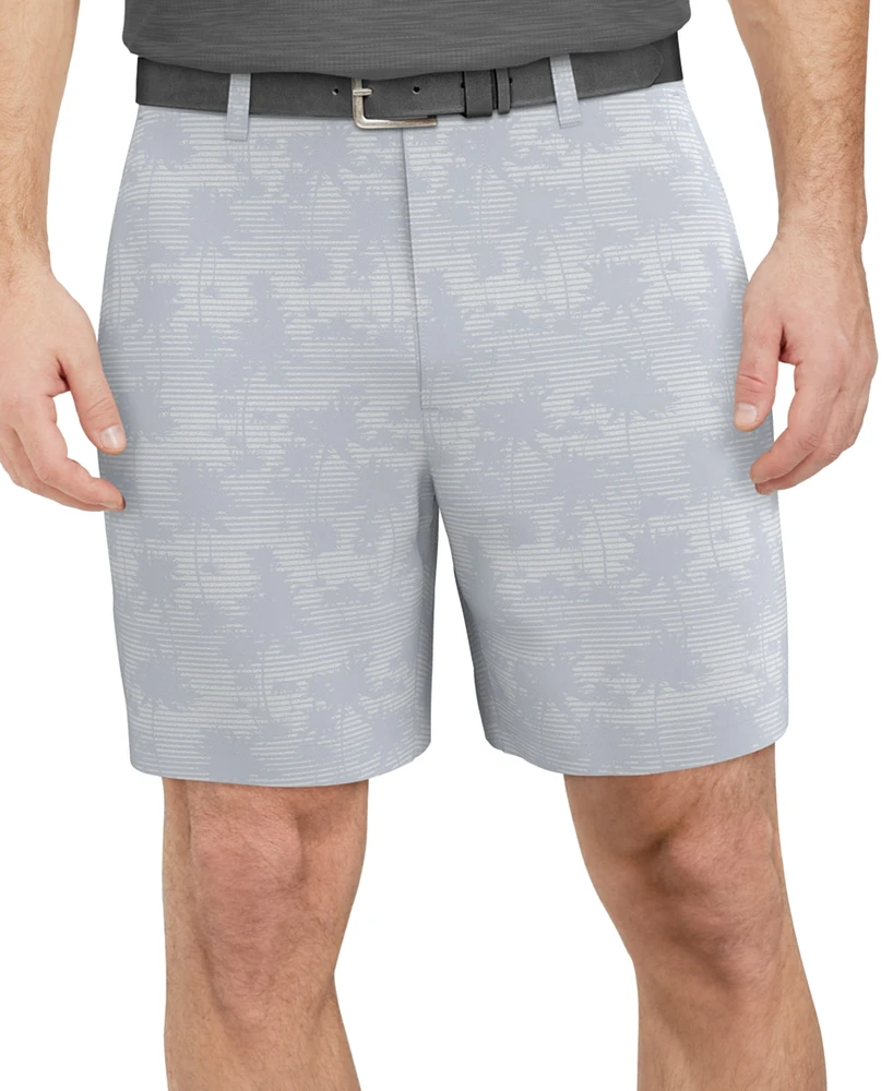 Pga Tour Men's Shadow Palm Printed 8" Golf Shorts