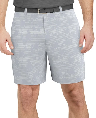 Pga Tour Men's Shadow Palm Printed 8" Golf Shorts