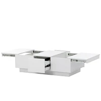 Multi-Use Coffee Table with Hidden Storage & Sliding Top