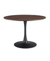 Simplie Fun Tulip Dining Table, 106cm Round, Nature Wood