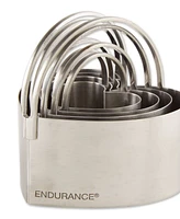 Rsvp International Endurance Stainless Steel 4 Piece Heart Shaped Nesting Biscuit Cutter Set