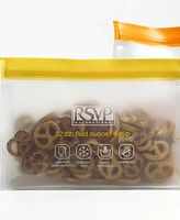 Rsvp International Polyethylene 2 Piece 10" x 7.6" Eco Stand-n-Seal Bag