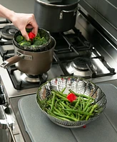 Rsvp International Endurance Stainless Steel Silicone 9" Umbrella Steam Basket