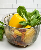 Rsvp International Endurance Stainless Steel 4 Quart Wide Rim Mesh Colander Basket