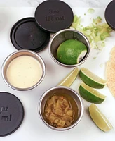 Rsvp International Endurance 4 Piece 3 ounce Condiment Cup and Lid Set