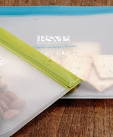 Rsvp International Polyethylene 2 Piece 9" x 8.25" Eco Press-n-Seal Bags