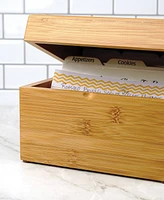 Rsvp International Wood 7" x 5.6" x 4.5" Recipe Box