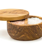 Rsvp International Olive Wood 8 ounce Salt Box