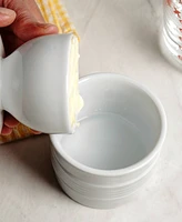 Rsvp International Stoneware White 3.7" Diameter Butter Pot