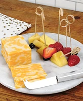 Rsvp International White Marble 10" Diameter Cheese Board