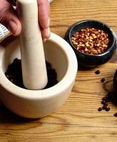 Rsvp International Beige Marble Mortar Pestle Set