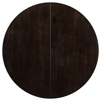 Oak Wood Farmhouse Dining Table with Extendable Leaf