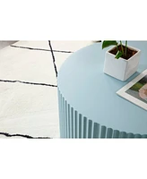 Mdf Nesting Table Set Of 2, Handcraft Round Coffee Table For Living Room/Leisure Area