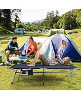 Extra Wide Folding Camping Bed with Carry Bag and Storage Bag