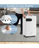 Costway Dehumidifier for Home Basement Portable 32 Pints with Sleep Mode up to 2500 Sq. Ft