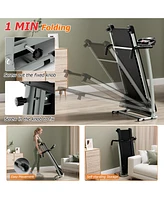 2 Hp Folding Treadmill Motorized Running Machine 12 Preset Program & Lcd Display