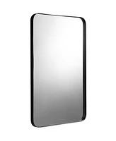 Costway 32"x20" Wall-Mounted Rectangle Mirror Metal Frame Bathroom Entryway