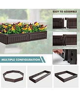 Costway Raised Garden Bed Kit Outdoor Planter Box