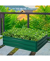 Costway 47"x35.5" Patio Raised Garden Bed Vegetable Flower Plant