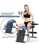 Costway Multi-Functional Foldable Weight Bench Adjustable Sit-up Board
