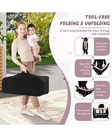 Costway Pack & Play Baby Diaper Changing Table 4 1 Portable Foldable with Mattress Carrying Bag