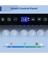 Costway 24" Beverage Refrigerator with Removable Shelves & Adjustable Temperature Cooler