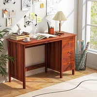 48" Home Office Desk with 3 Drawers Computer Desk Pc Laptop Workstation