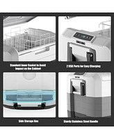 70 Quart Portable Electric Car Cooler Refrigerator Compressor Freezer Camping