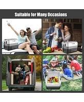 Costway 58 Quart Portable Electric Car Cooler Refrigerator Compressor