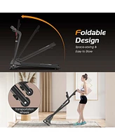 Costway 1HP Electric Treadmill Folding Motorized Power Running