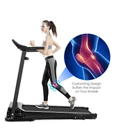 Costway 1.0HP Folding Treadmill Electric Support Motorized