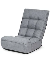 4-Position Floor Chair Folding Lazy Sofa Adjustable