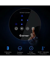 Costway 1500W Portable Oscillating Ceramic Pedestal Heater Timer Remote Control