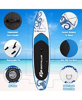 Costway 1 pcs 10.5 Inflatable Stand Up Paddle Board Sup Surfboard