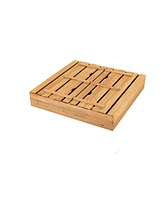 Costway Kids Large Wooden Sandbox w/Cover 2 Convertible Bench Seats for Outdoor Play