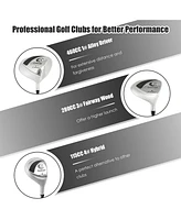 Costway Ladies Womens Complete Golf Clubs Set 10 Pieces Includes Alloy Driver