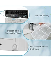8000 Btu (12000 Btu Ashrae) Window Air Conditioner with Remote, Led Control Panel, up to 400 Sq.Ft.