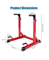 Costway Multi-function Dip-up Station Power Tower Adjustable Height Home