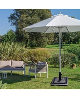 17.5'' Umbrella Base Stand Market Patio Standing Outdoor Living Heavy Duty (Square)