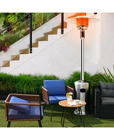 48000 Btu Stainless Steel Propane Patio Standing Heater