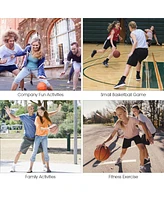 Costway Adjustable Basketball Hoop System Stand Kid Indoor Outdoor Net Goal