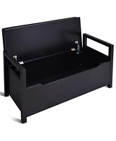 Costway Shoe Bench Storage Rack Cushion Seat Ottoman Bedroom Hallway Entryway