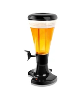 Costway 3L Cold Draft Beer Tower Dispenser Plastic with Led Lights